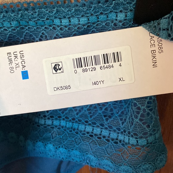 DKNY Set | Deep Ocean Lace Bralette Set Size XL - Picture 6 of 7